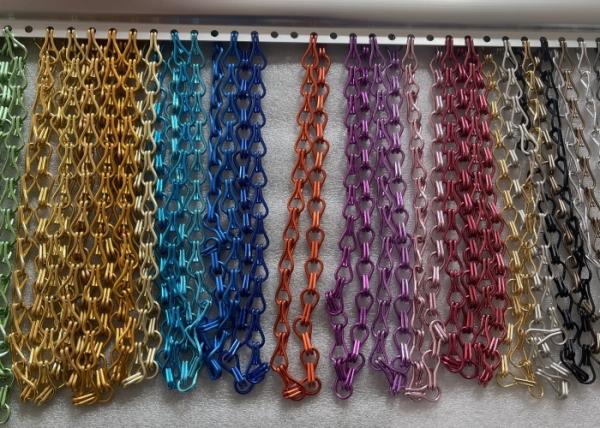 Many Colors Aluminum Alloy Chain Metal Curtains for Indoor decoration use