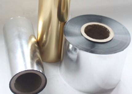 PET Metalized Thin Film Gold Aluminum Packaging Laminate with Beautiful Metallic Luster Processing Type Multiply Extrusion