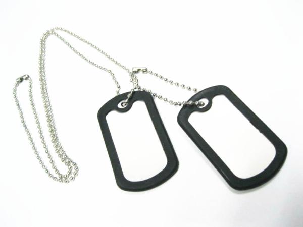 Professional Metal Dog Tags , Engraved Logo Tags Customized Size / Shape