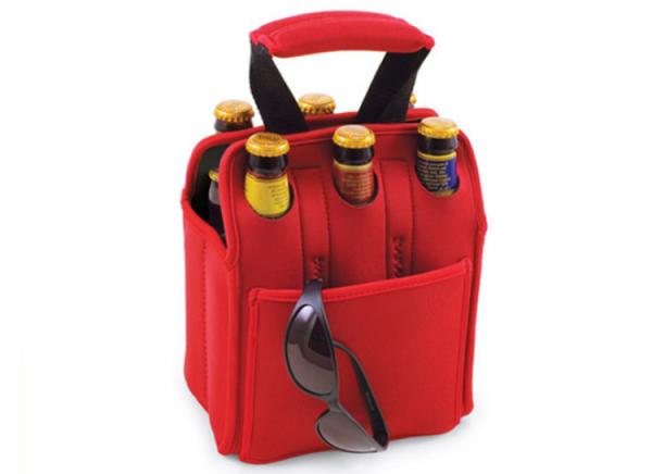 Strong durable Custom logo travel packing bags for 6 cans beer