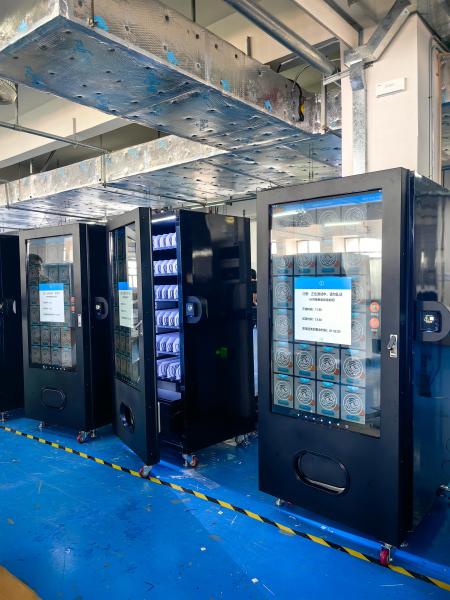 Cosmetic Vending Machine With Full Touch Screen Adjustable Goods Slots For Lipsticks Eyelash Makeup Products