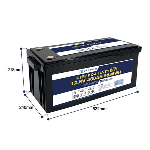 High Capacity Rechargeable Lithium Battery LFP-12V460AHBLH With 5000 Cycles And 200A Discharging Current