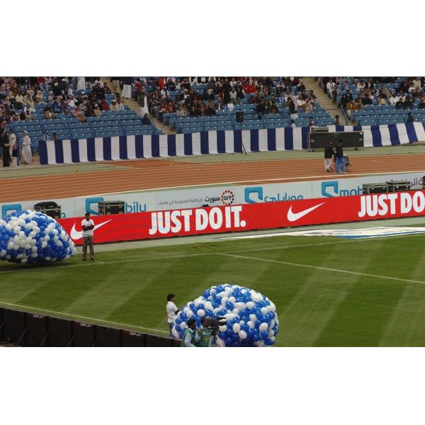 Гигантский стадион периметр светодиодный экран водонепроницаемая наружная светодиодная дисплейная панель для полноцветного видео