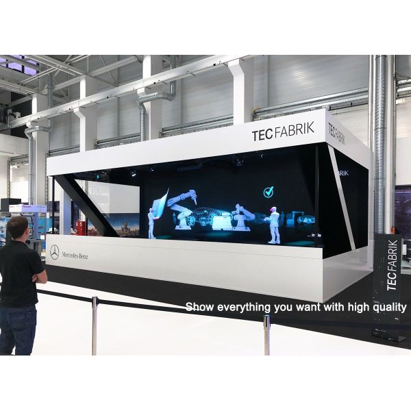 5m ширина 3D отображает прозрачная голографическая фольга отражают экран