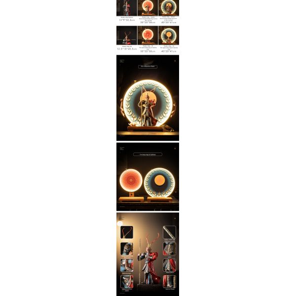 2024 Black Myth Wukong LED Light Incense Burner Contemporary Design Style Home Decor