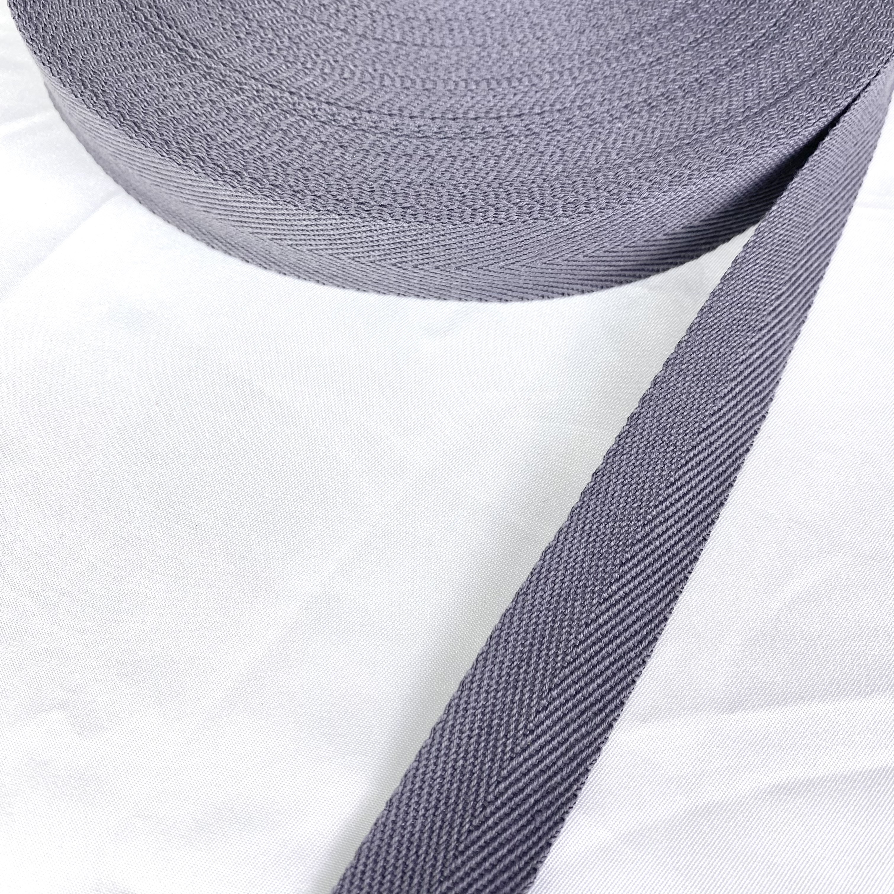 Herringbone polyester-cotton webbing Various colors Backpack strap Belt Handbag strap