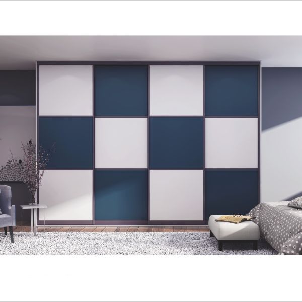 Modern Home Bedroom Wardrobe Closet Wood Grain Timber Veneer Sliding Door Cabinet With Dresser