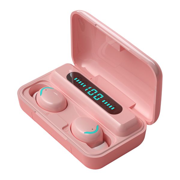 Waterproof Standard IPX-4 Wireless Earphone with Digital Display Stereo Noiseproof Bluetooth Headphones Headset Earbuds