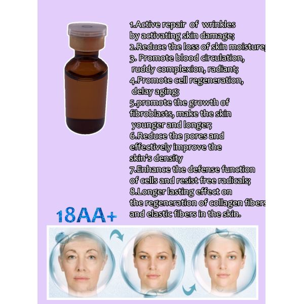 Анти- решения Месотерапы сыворотки Хялуроник кислоты подмолаживания кожи морщинок