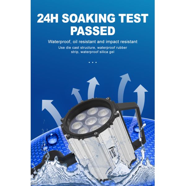 Luz LED para máquina herramienta a prueba de aceite IP65, DC 24V, a prueba de explosiones