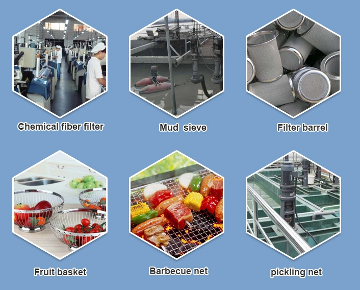 ячеистая сеть качества еды SS304 БАРБЕКЮ 1.5mm сплетенная нержавеющей сталью