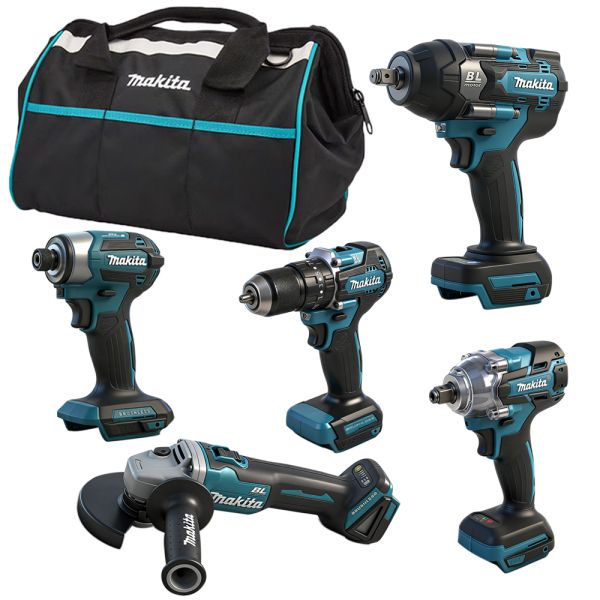 6Pcs Makita Brushless Combo Multifunctional Makita 6 Piece Combo Kit