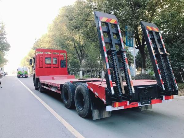 Factory DongFeng 8X4  30 Ton Flat Bed Tow Truck Excavator Transport Towing Truck