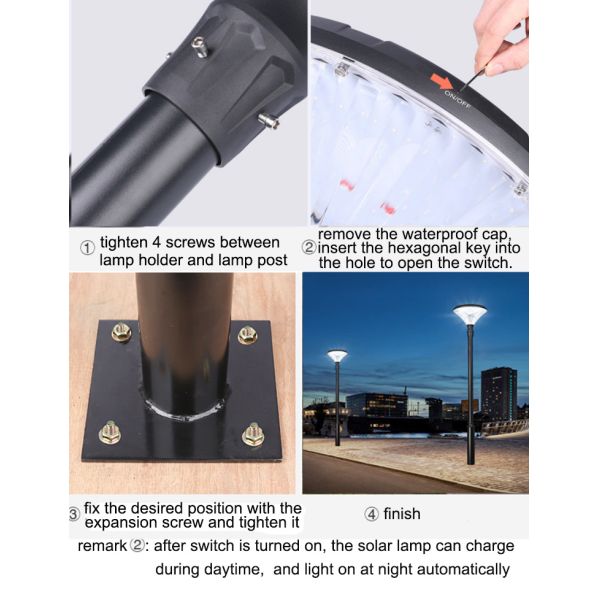 Outdoor Solar Courtyard Lights Lawn Square Park Street Lamp Outdoor Lighting Villa Courtyard Lamp