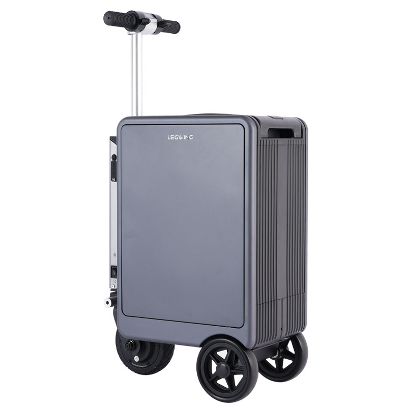 20-Inch Electric Skateboard Luggage Smart Rideable Carry-On Suitcase with 20-Inch Rotating Wheels Lightweight Aluminum Suitcase