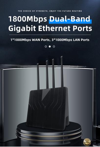 Dualband 802.11 AX Wireless Router 2.4G 5.8GHz Wifi 6 Router MT7621 Chipset