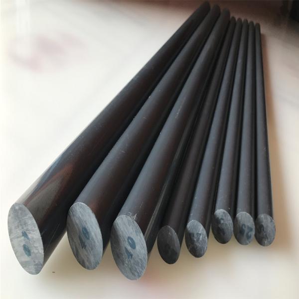 Solid PVC Round Rod 20mm Black Grey RAL7011 ROHS