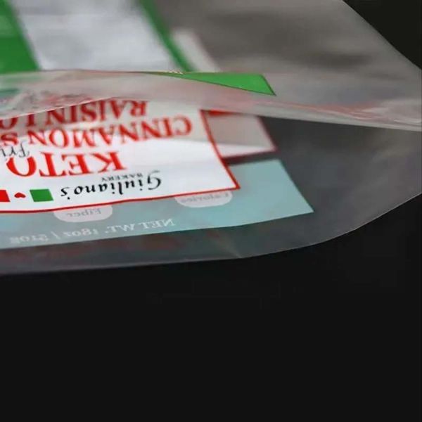 Customized Plastic Wicketed Bags Lightweight Clear Plastic Bread Bags Tear Resistant For Supermarket