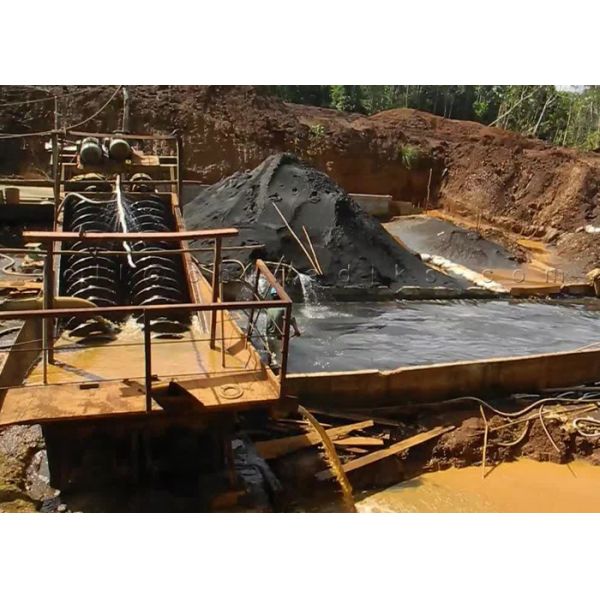 Dewatering пески повторно используя водоочистку завода переработки минерального сырья