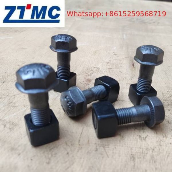 Forging Casting 4F3646 Track Shoe Bolts And Nuts 12.9 Grade For Excavator