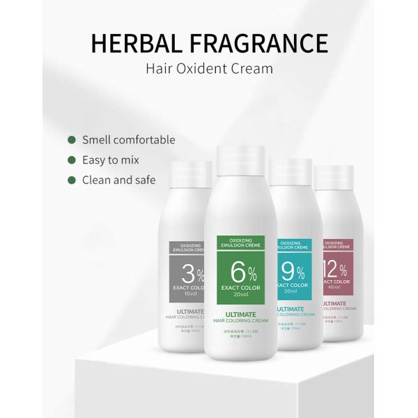 Permanent Oxidant Hair Developer Cream Non Irritating 100ml For Home Dyeing OEM Available