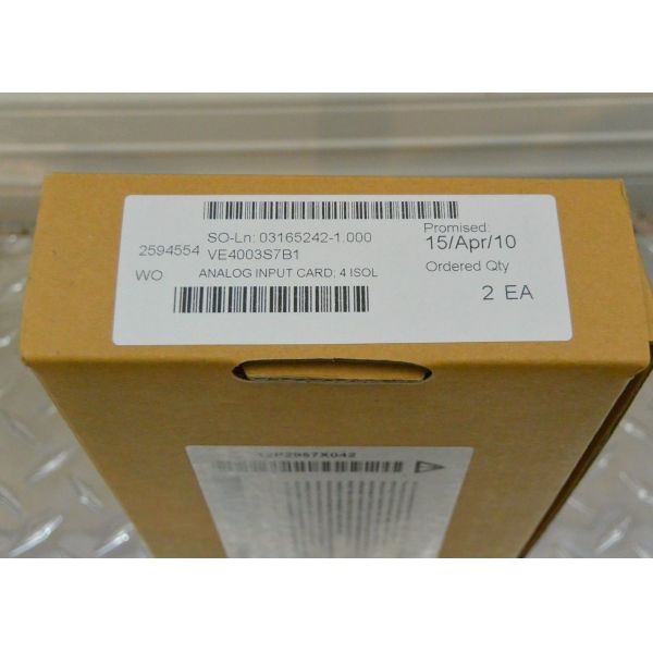 エマーソンVE4003S7B1は入れられたターミナル ブロックの容易な操作上のプロセス制御を隔離した