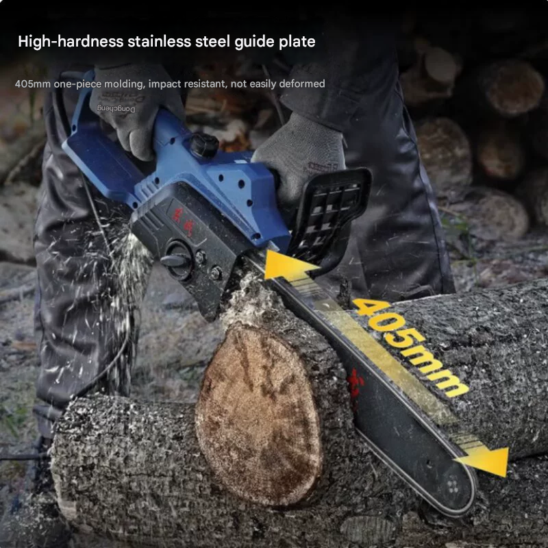 Dongcheng M1L FF05 405 Electric Chainsaw 16 Inch 1900W 220V Handheld Wood Cutting Saw Logging Chain Saw