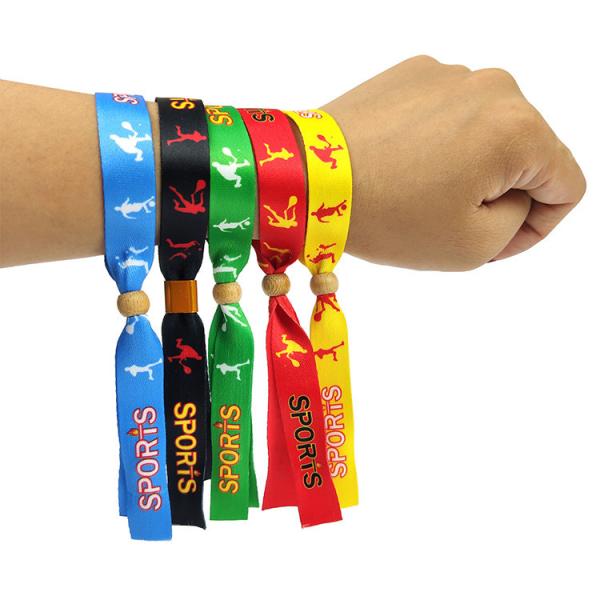 Woven Cloth Fabric Wristbands For Concert Promotion Events Rromotional Gift