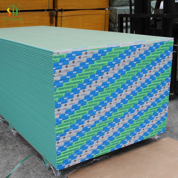 Moisture Resistant Gypsum Board for Hotel Bathroom Renovation and Damp Interior Walls