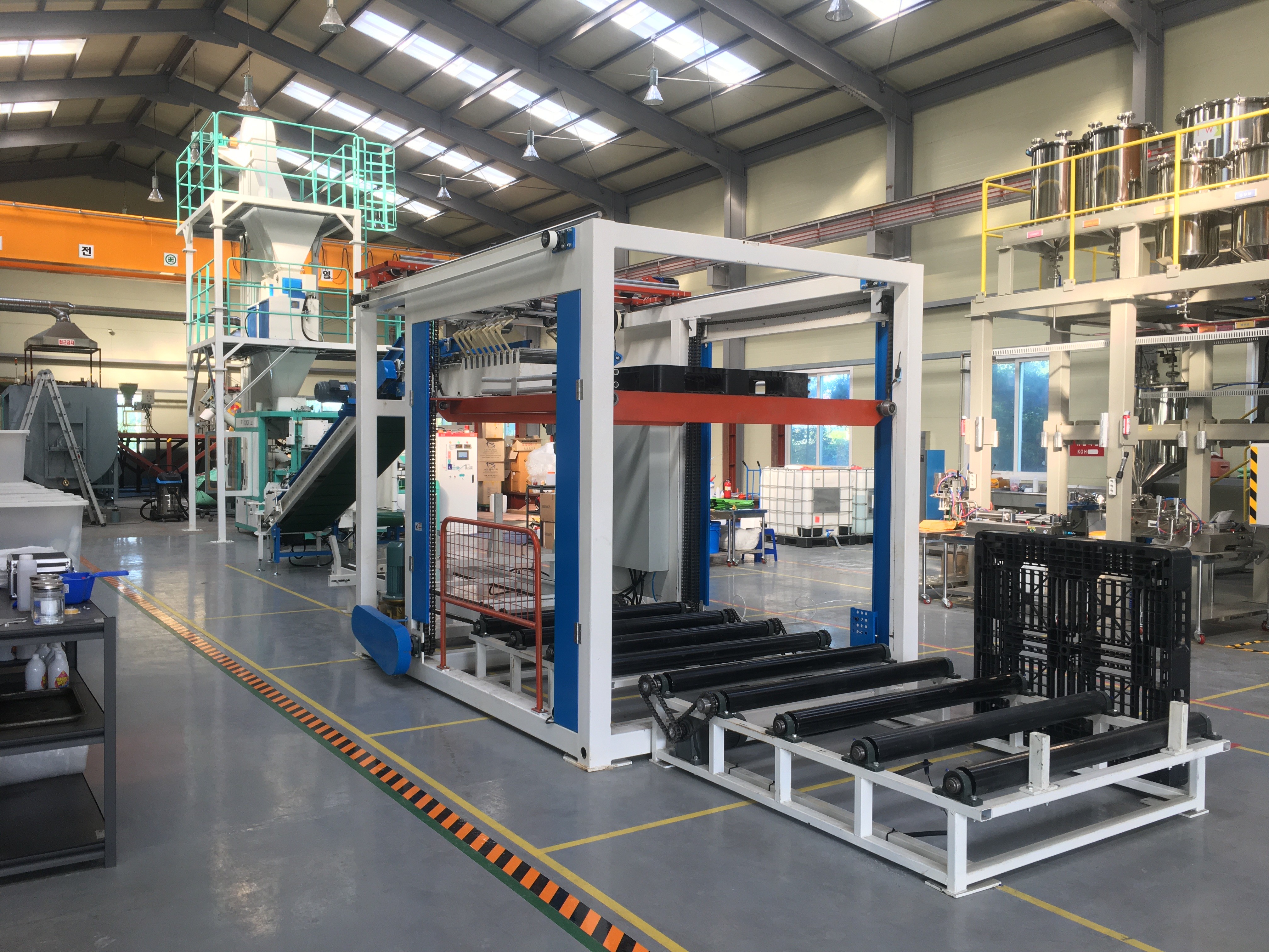 машина 500bags/Hour автоматической сумки источника воздуха 0.5mpa 0.7mpa Palletizing