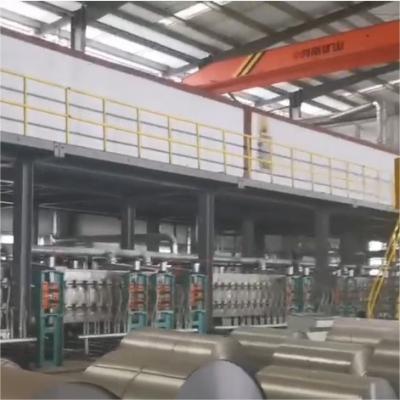 Service personnalisé Ligne de revêtement de couleur de revêtement électrique/gaz avec une vitesse de revêtement de 50 à 300 m/min