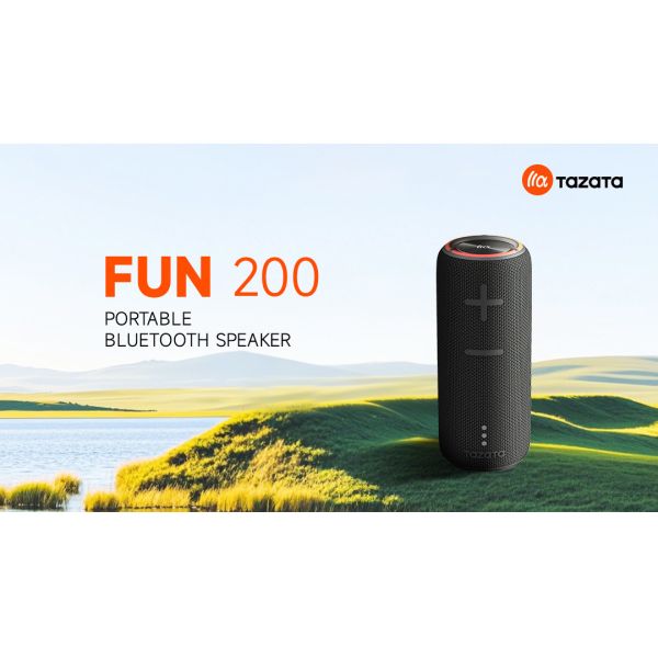 TAZATA FUN 200 10m Wireless RGB Bluetooth Speaker With 2*10W Loud Stereo Sound Waterproof IPX7