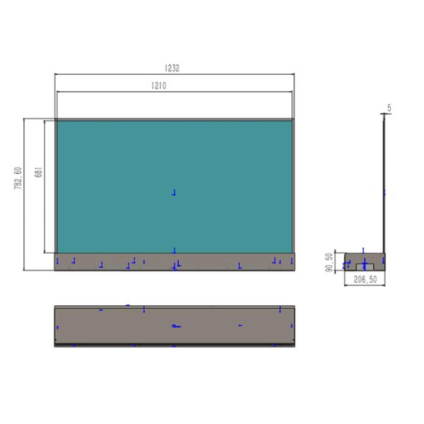 55 Inch Exhibition Booth Touchscreen High Transparency Dynamic Content Desktop Transparent OLED Display