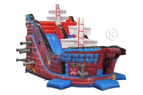 Galleon Style Commercial Grade Inflatable Water Slide For Adults / Children