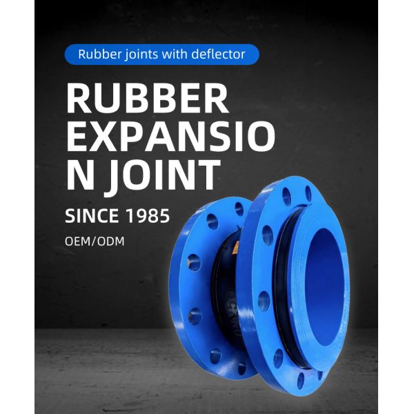 EPDM Single Sphere Rubber Expansion Joints for -30C-150C Temperature Range Acid Media
