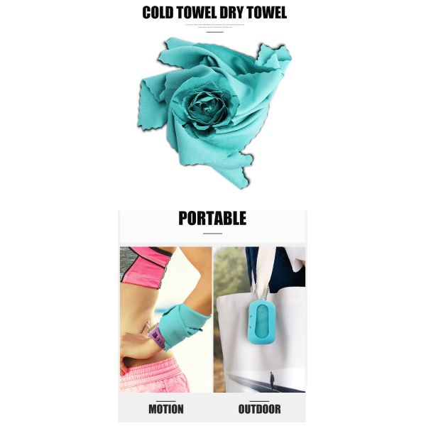 Противобактериологическое полотенце Microfiber быстрое сухое с крышкой силикона