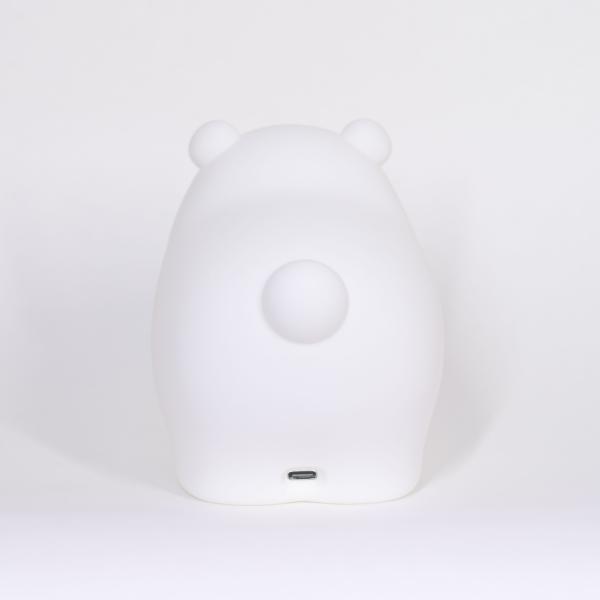 Little Bear Patting Silicone Night Light Children's Bedroom Baby Feeding Cute Creative Small Night Light Soft Light
