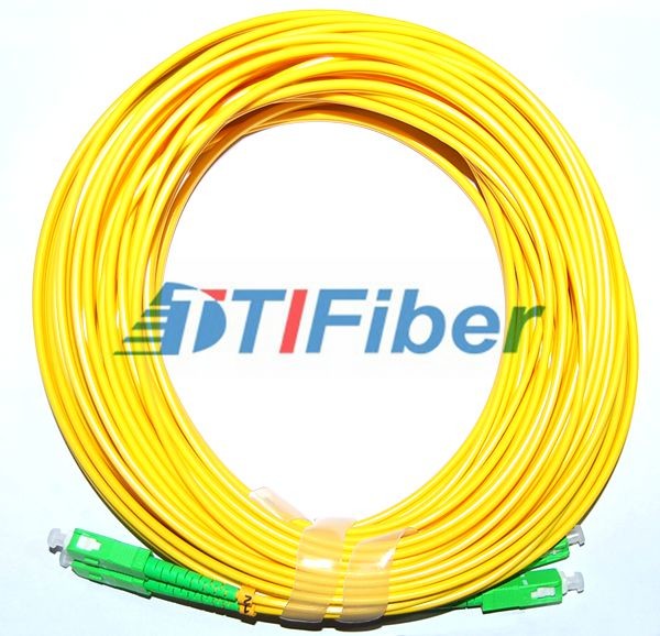 10M FTTH Fiber Patch Cord With SC / APC Singlemode Mutimode Simplex Duplex
