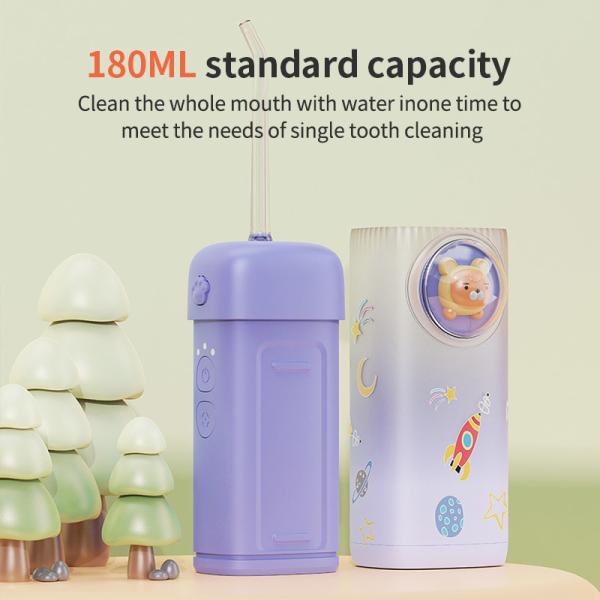 2 Modes Purple Oral Irrigator Water Flosser IPX7 Water Resistant