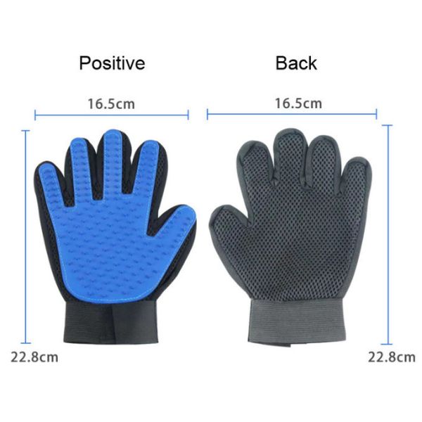 Перчатки перевозчика волос инструмента холить любимца PVC полиэстера чистят 56g щеткой