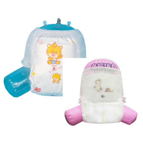 360 Elastic Waistband Pull Up Baby Diaper Fluff Pulp Disposable Training Pants