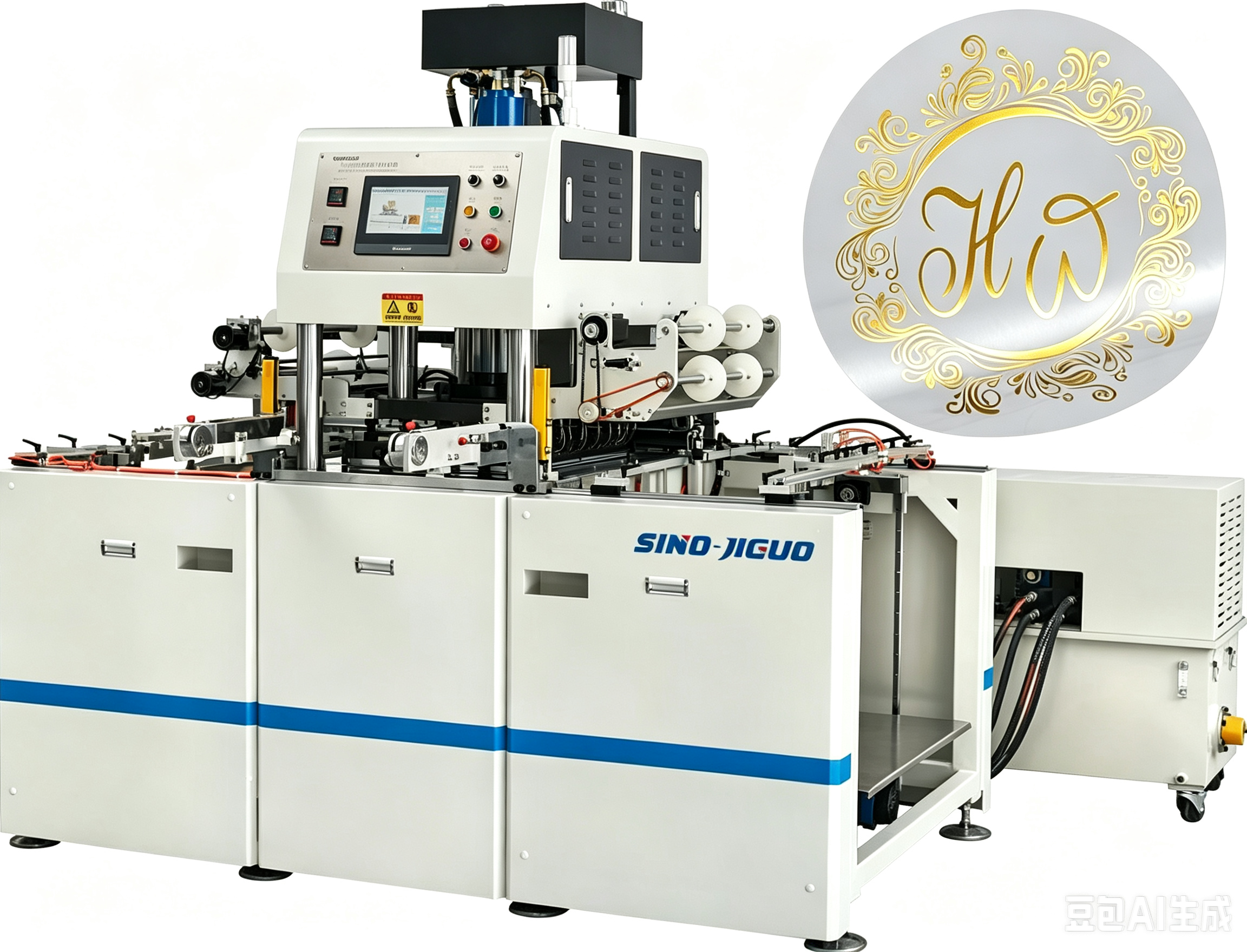 Automatic Hydraulic Hot Foil Stamping Machine 20Ton Pressure, For Packaging Paper & Gift Box Hot Stamping