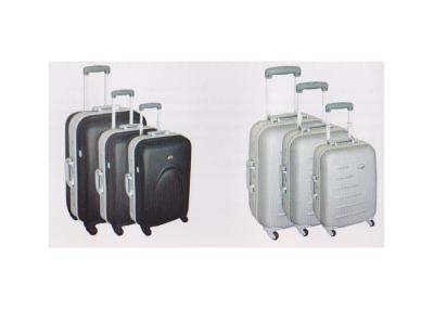 Iron Trolley 3 Piece Set  ABS Travel Luggage Sets QX010 With 4 Rotative Wheels