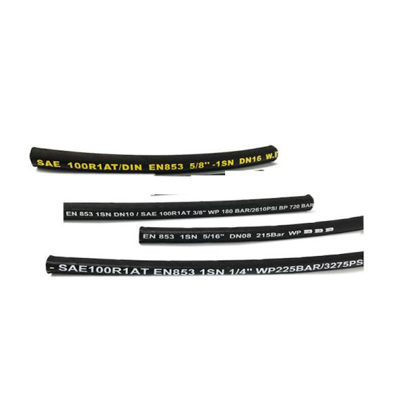 SAE 100 R1 AT R2 AT DIN EN 853 1SN 2SN flexible high pressure rubber hydraulic hose