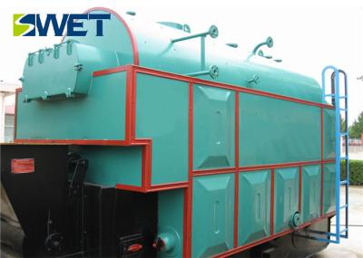 15T Longitudinal Chain Grate Steam Boiler 150℃ Exhaust Temperature