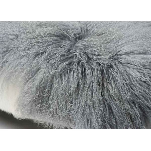 Mongolian Sheepskin Rug Luxurious 60 x120cm White Long Curly TIbetan Sheepskin