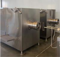 Machine de broyage de viande industrielle en acier inoxydable pour la transformation de viande fraîche et congelée Capacité 200-500 kg/h