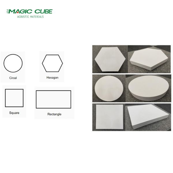MDF 27mm Fiberglass Drop Ceiling Tiles Noise Reduction For Hotel Kitchen