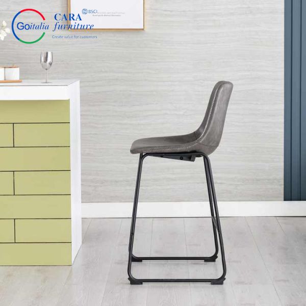 Home Furniture Kitchen Counter Swivel Bar Stool Leather Chairs For Living Room