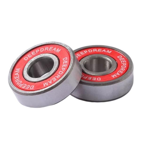 High Speed Roller Skate Bearings 608 2RS Red Red 8x22x7mm Custom For Skateboard